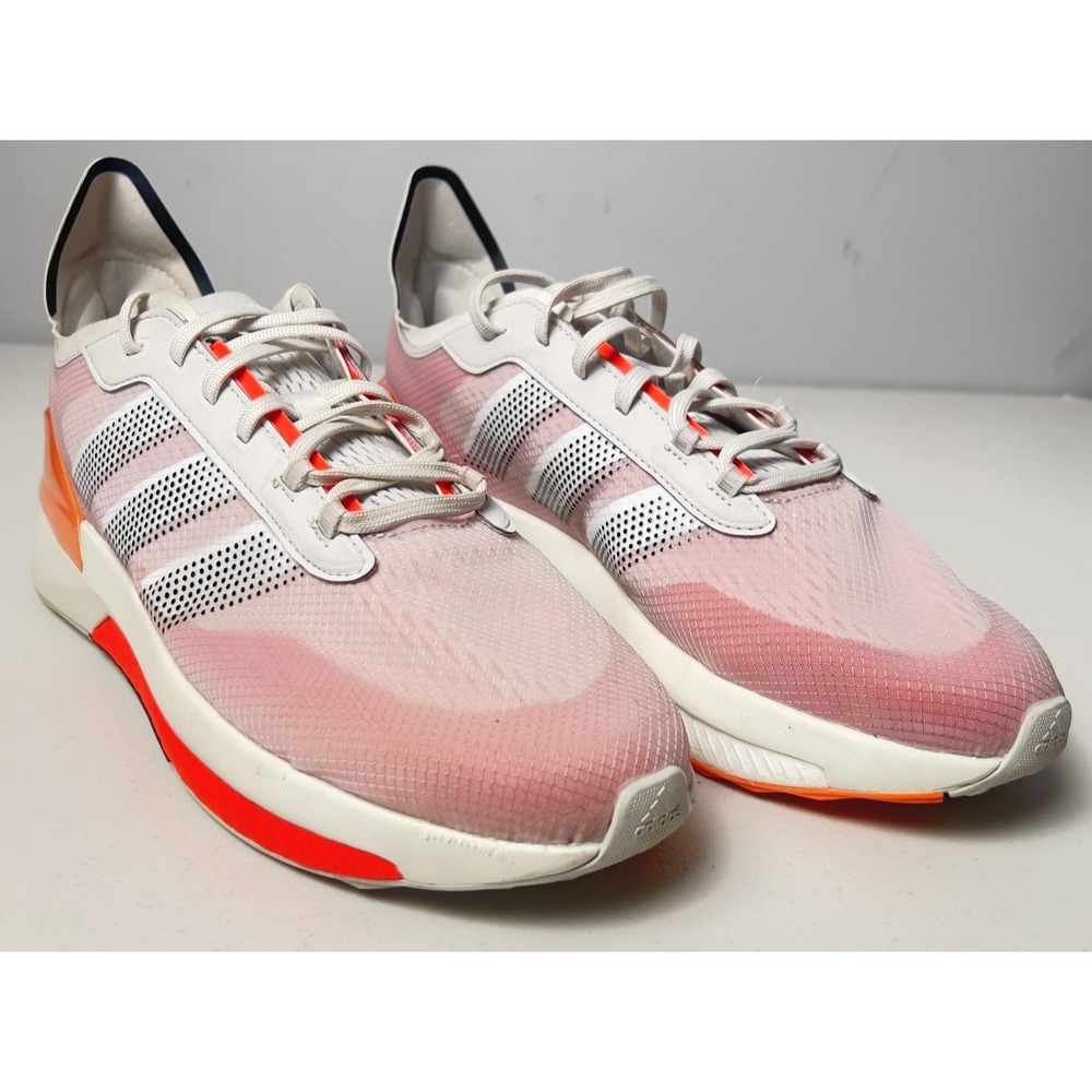 Adidas Boost Shoes Mens Size 13 Pink White Mesh Running Sneakers HP5974